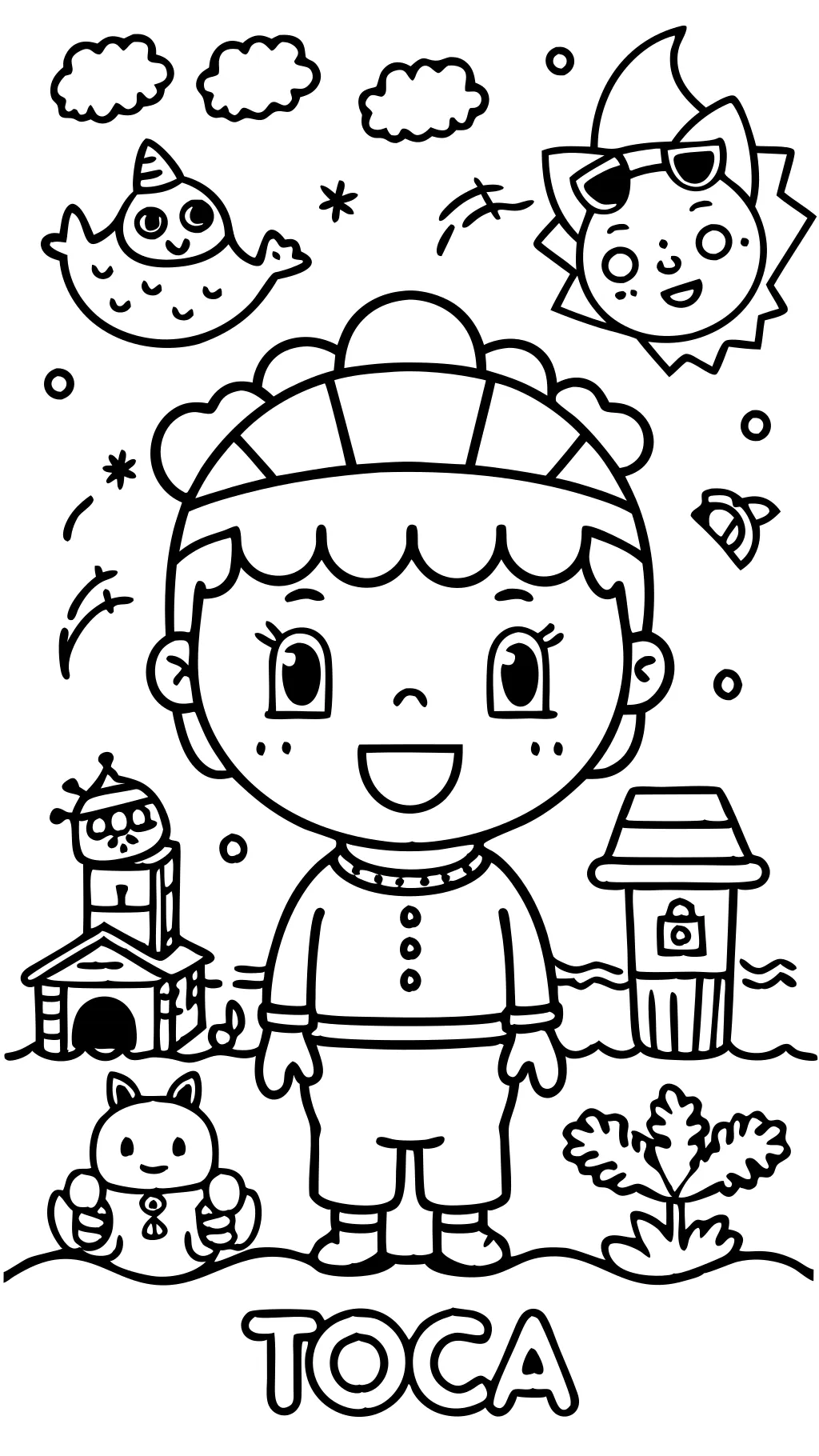 toca boca coloring pages